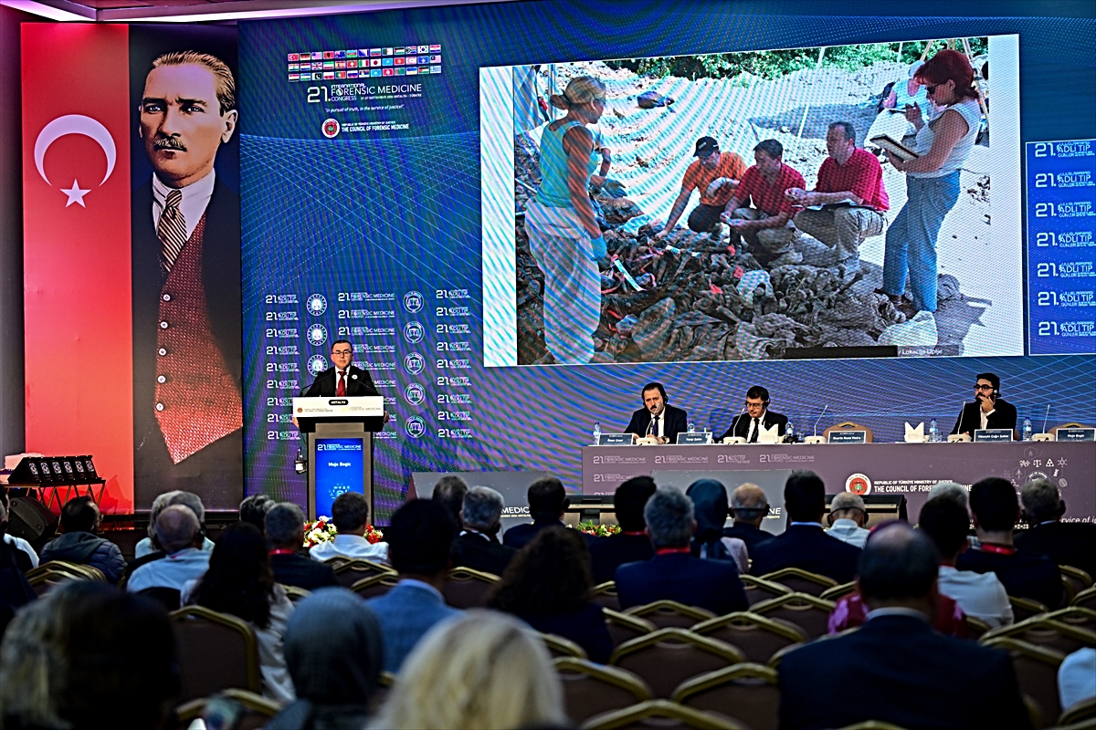 Antalya’da 21. Adli Tıp Günleri Kongresi’nde 40 ülkeden 175 katılımcı yer aldı