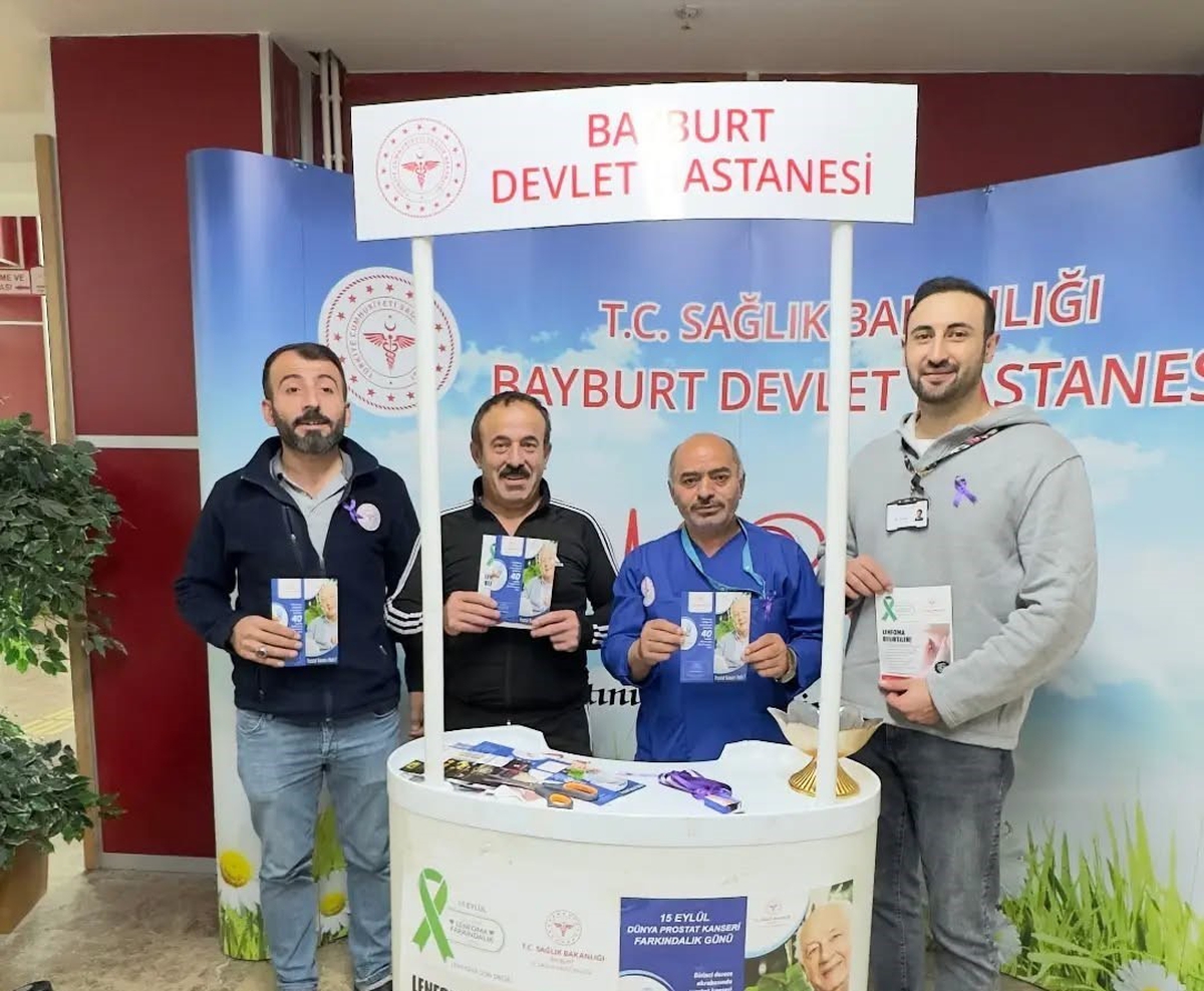 Bayburt Devlet Hastanesinde lenfoma ve prostat kanserine farkındalık eğitimi verildi