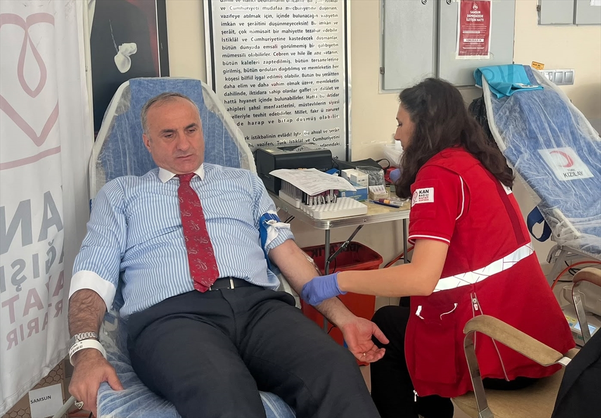 BİK Samsun çalışanları Kızılay'ın kan bağışı kampanyasına destek verdi
