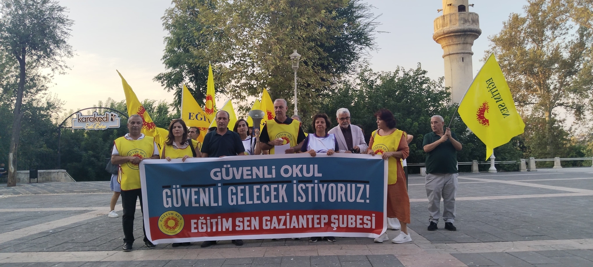 Eğitim-Sen Gaziantep, Manisa Turgutlu'da 11 öğrencinin yaralandığı saldırıya tepki verdi