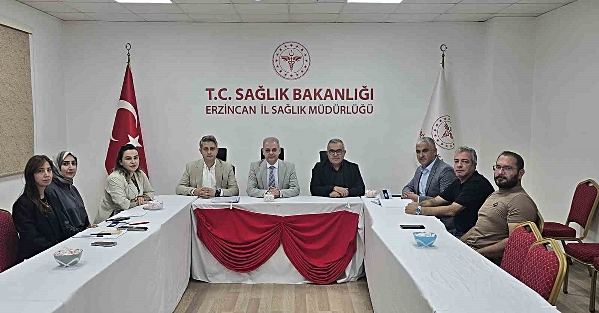 Erzincan İl Sağlık Müdürlüğünde disiplin kurulu Cihan Tekin başkanlığında toplandı