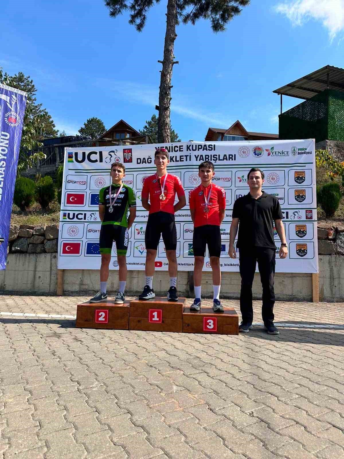 Kayseri'yi temsil eden sporcular Karabük'teki Yenice MTB Cup'ta 5 madalya kazandı