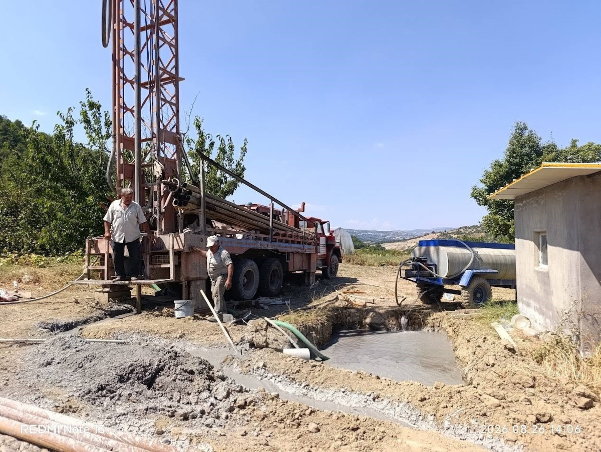 Kütahya Şaphane Gaipler'de KÖYDES ile 220 metre derinliğinde sondaj kuyusu açıldı