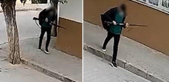 Manisa'daki okul saldırganının silahını doldurduğu anlar