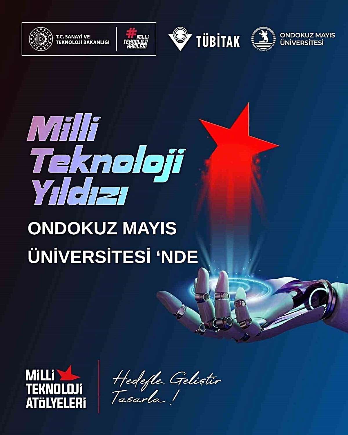 Samsun'da TÜBİTAK destekli OMÜ Milli Teknoloji Atölyesi öğrencilere açıldı