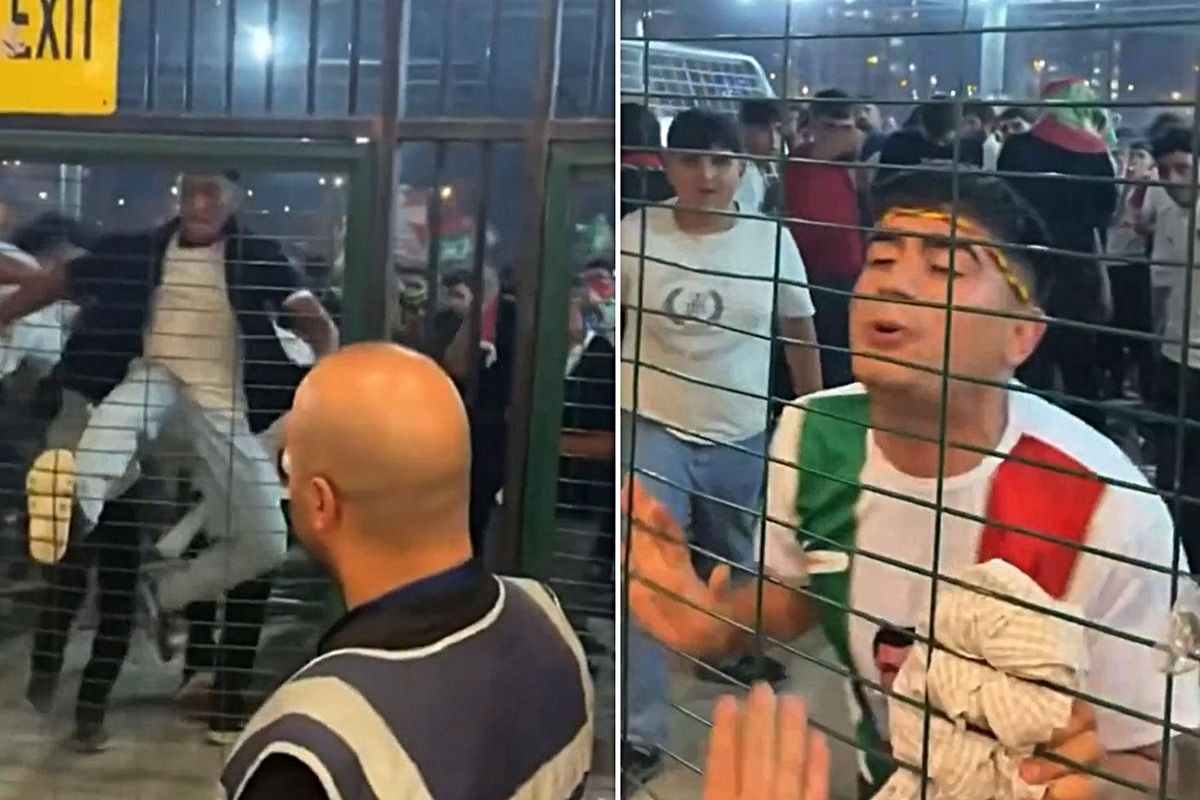 Stadyum girişinde skandal görüntü