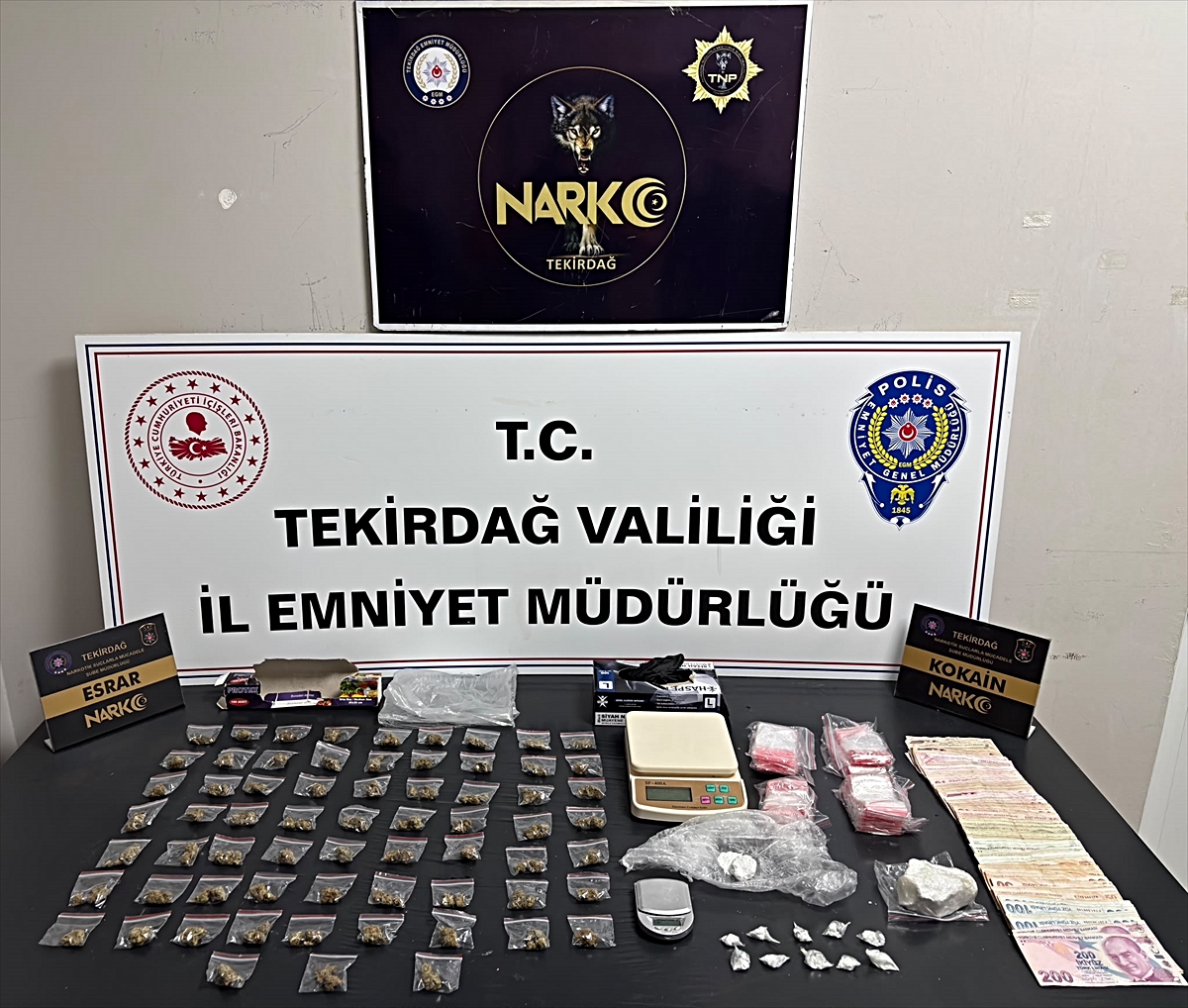 Tekirdağ'da uyuşturucu operasyonunda 30 şüpheliden 25'i tutuklandı