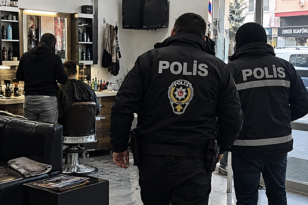 Afyonkarahisar'da 20 yıl 13 gün hapsi olan hükümlü kuaförde tıraş olurken yakalandı