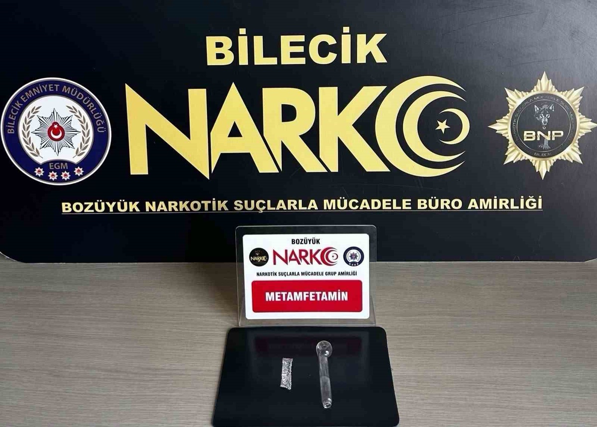 Bilecik Bozüyük'te metamfetamin ele geçirildi, 1 şüpheli yakalandı