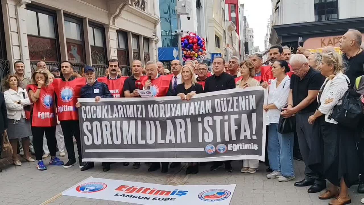 Eğitim-İş Samsun, 11 öğrencinin yaralandığı saldırı sonrası 7 bakanlığa hesap sordu