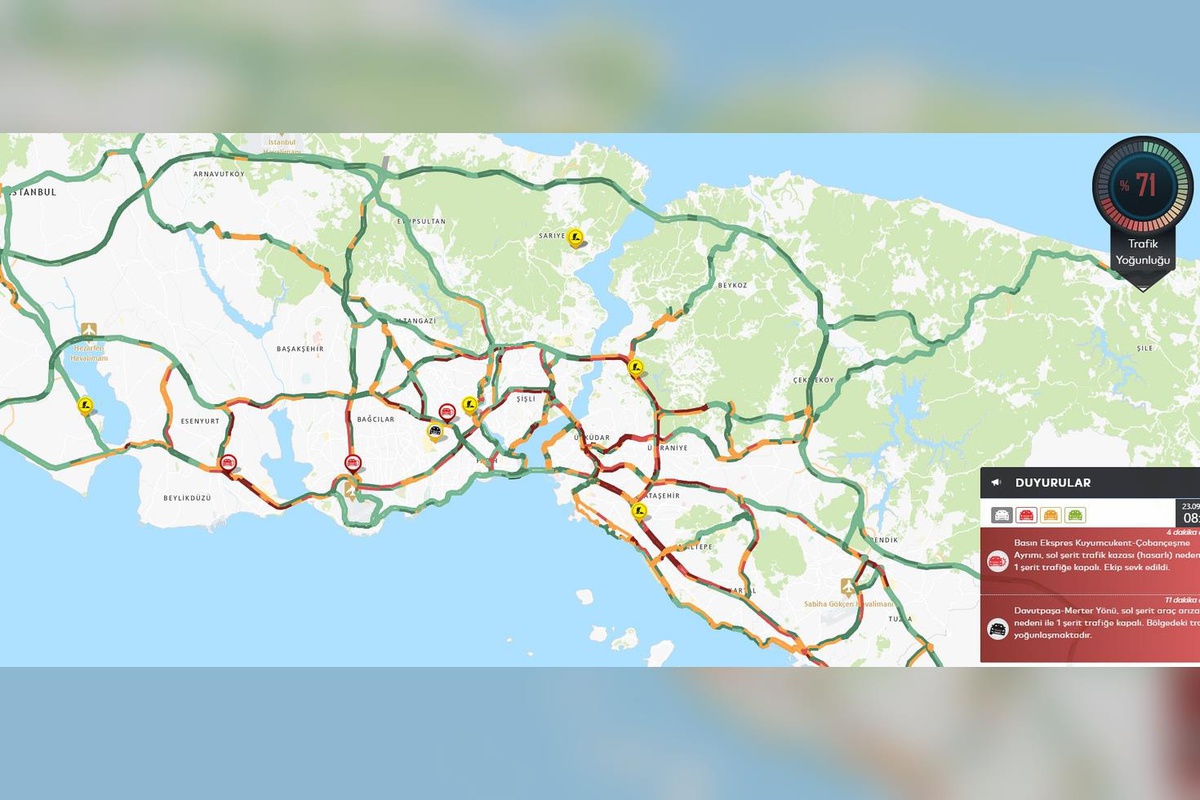 İstanbul'da sabah çilesi! Trafik yoğunluğu yüzde 71'e çıktı