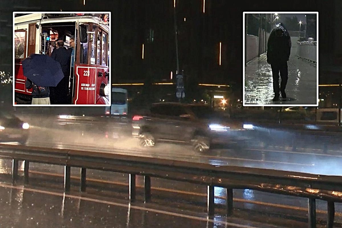 İstanbul'da sağanak yağış etkili oldu