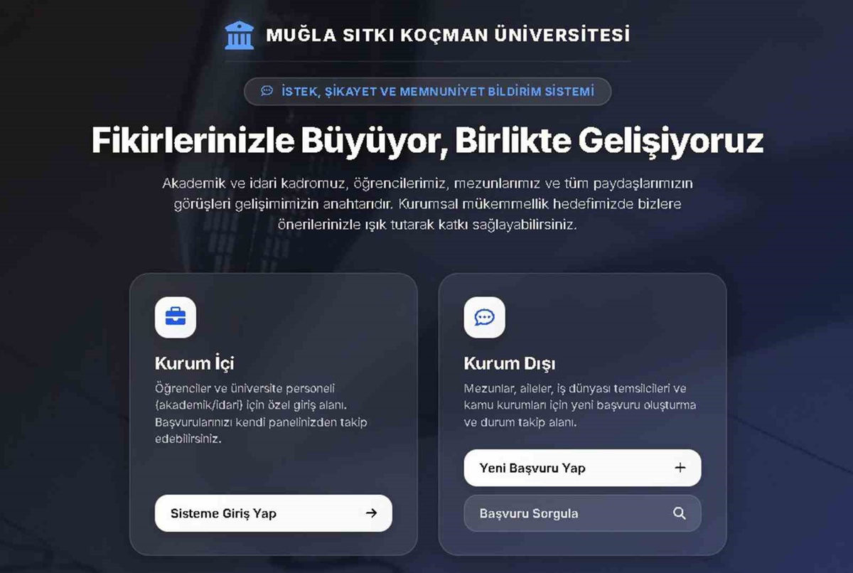 MSKÜ, istek, şikayet ve memnuniyet sistemini tüm kurum dışı paydaşlara açtı