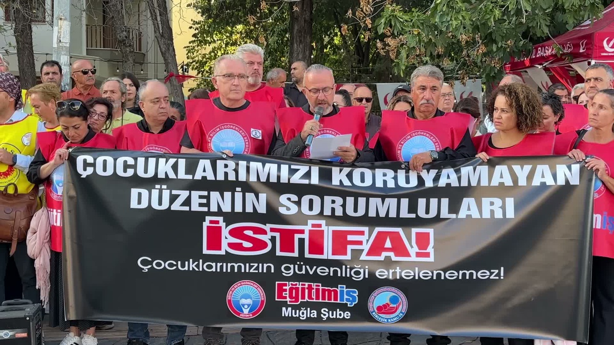 Muğla eğitimcileri, Manisa Turgutlu'da 11 öğrencinin yaralandığı saldırıya tepki verdi