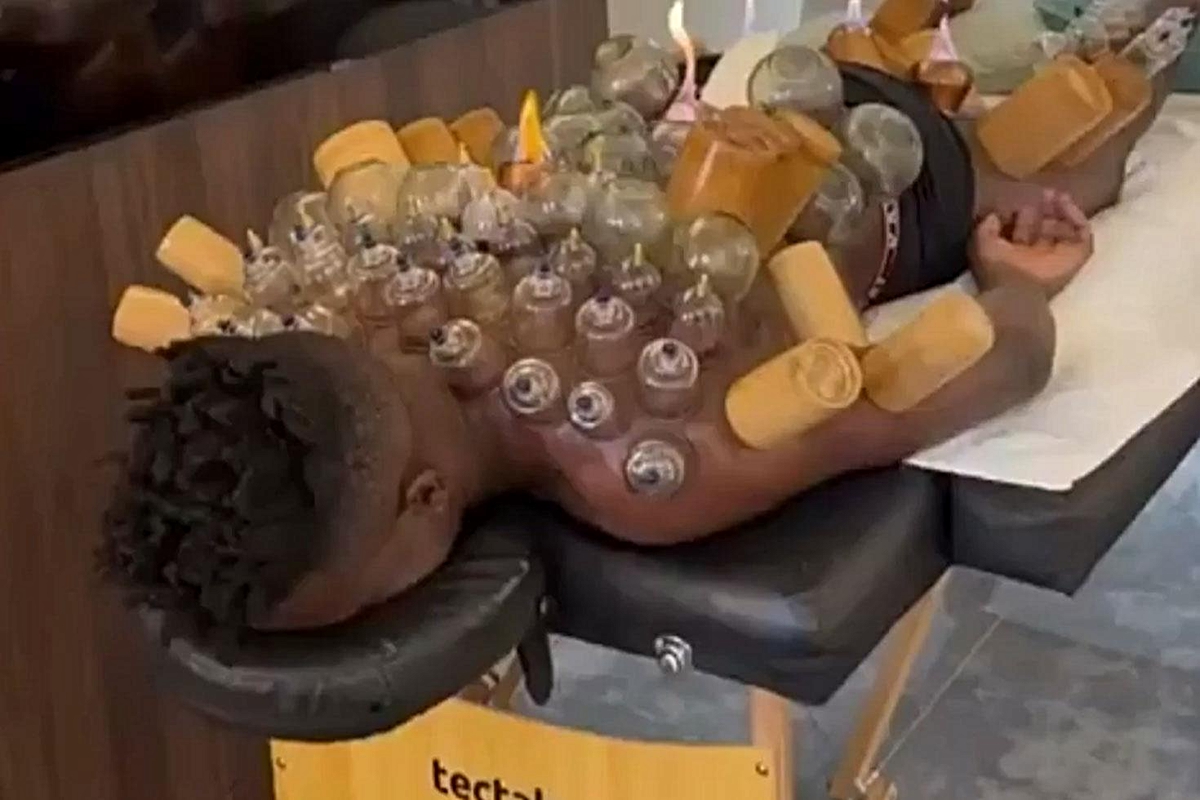 Onana bu kez sahada değil, hacamat sırasında görüntülendi