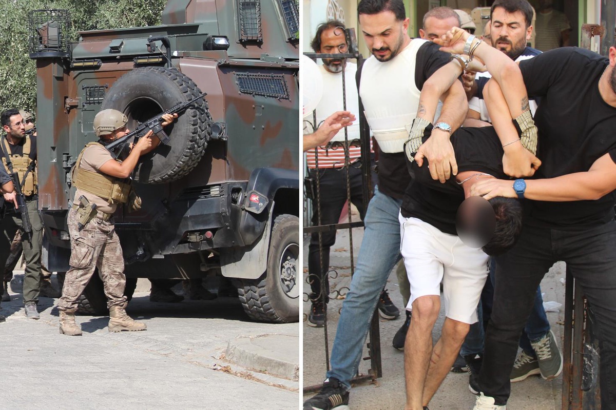 Şehrin göbeğinde polise el bombasıyla karşılık verdi, böyle yakalandı! O anlar kamerada