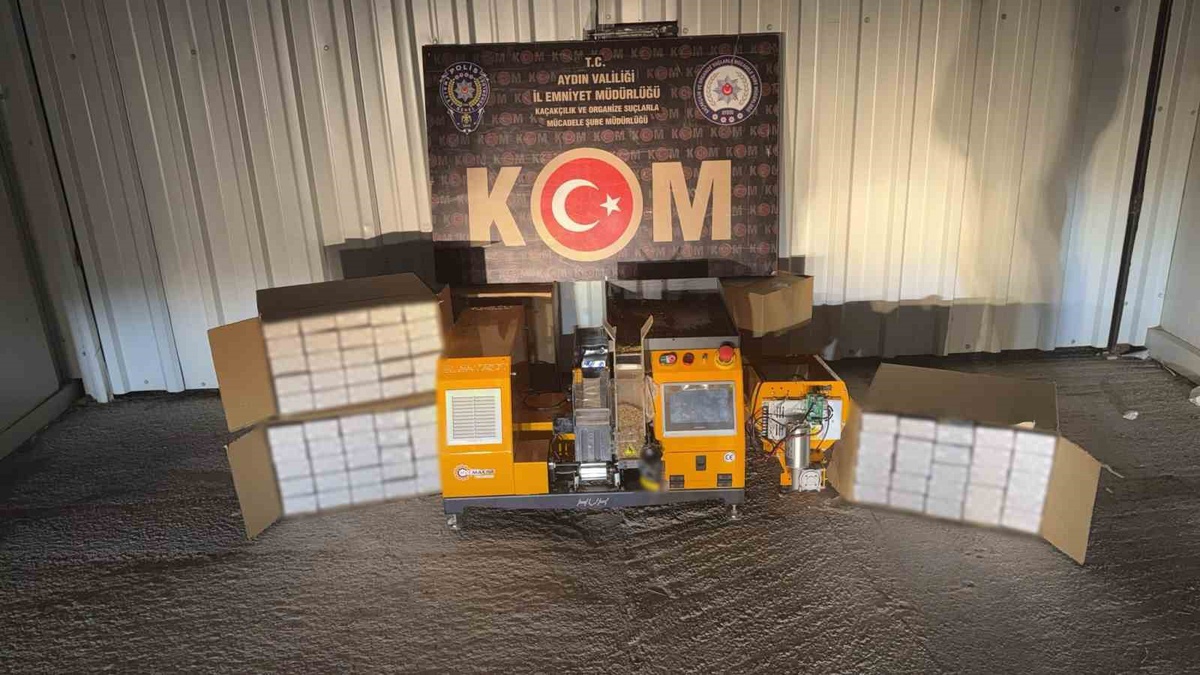 Aydın'da 5 adrese kaçakçılık baskınında 4 şüpheliden 3'ü tutuklandı