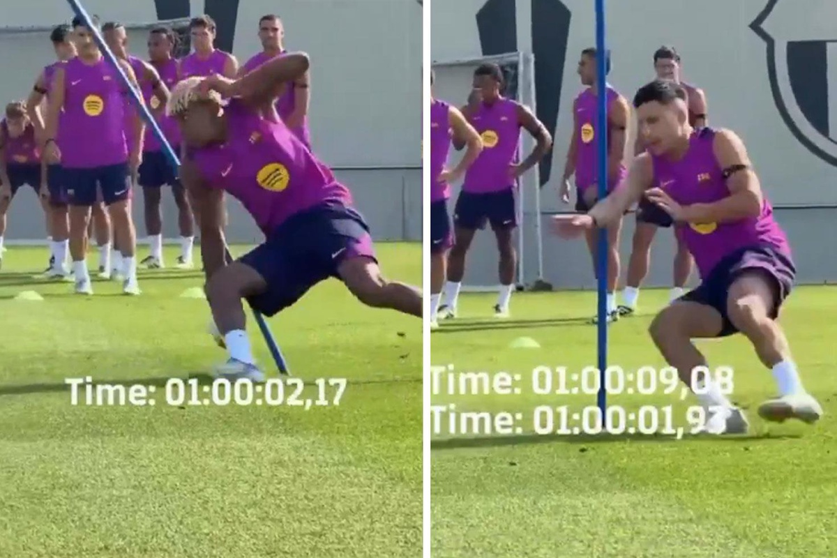 Barcelona’dan gözdağı gibi antrenman Tempo bir an olsun düşmedi