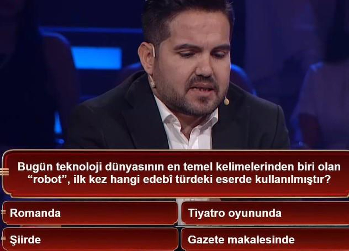 Bugün teknoloji dünyasının en temel kelimelerinden biri olan "robot", ilk kez hangi edebî türdeki eserde kullanılmıştır?