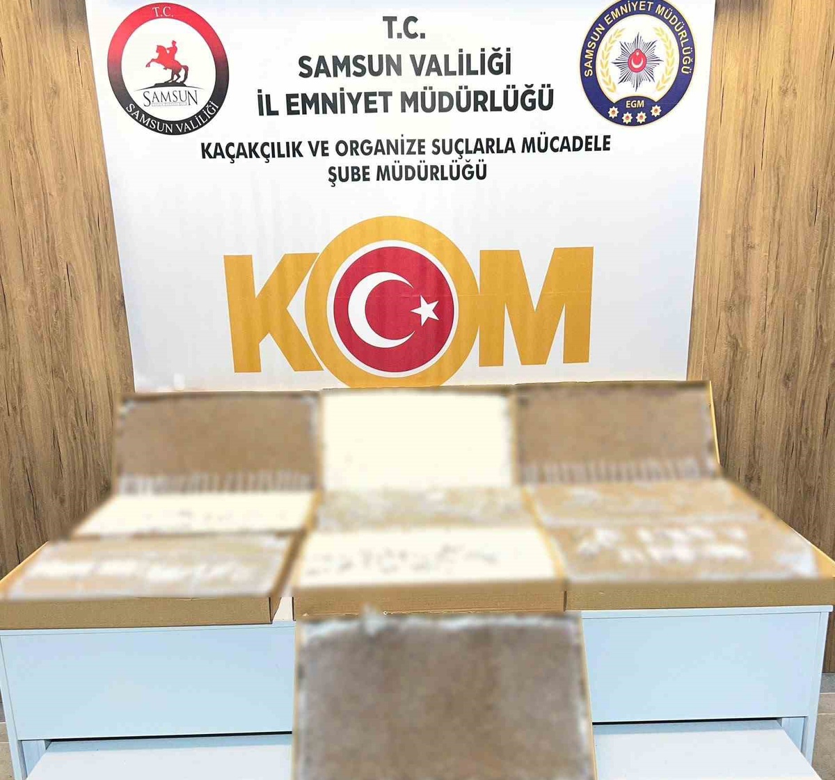 Samsun İlkadım'da kaçakçılık operasyonunda 40 bin doldurulmuş makaron ele geçirildi