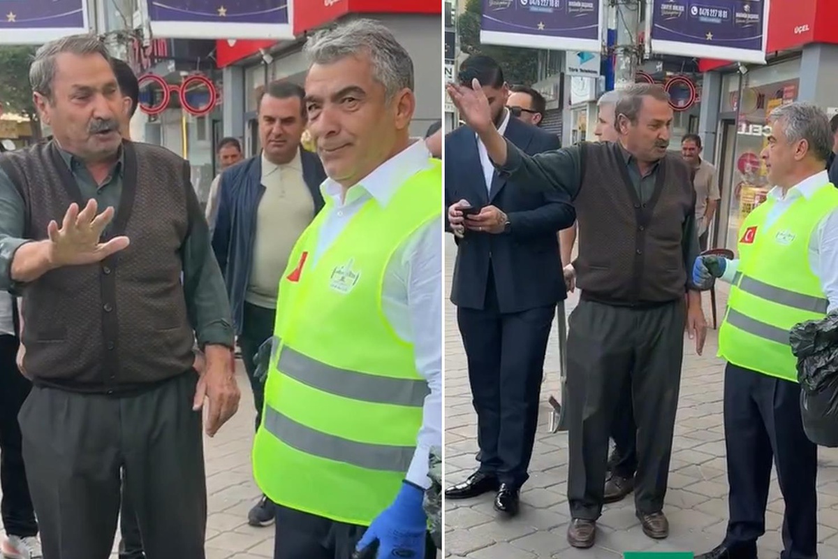 Temizlik projesine katılan AK Partili vekile vatandaştan tepki: 15 gündür sıra alamıyorum