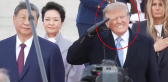 Trump'tan Şi'ye savaş uçaklı karşılama! Yüzündeki ifade dikkat çekti