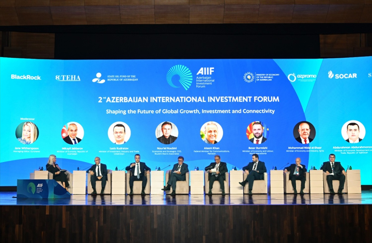 Bakü’de 2. Uluslararası Yatırım Forumu başladı, Suriye ile iş konseyi kurulacak