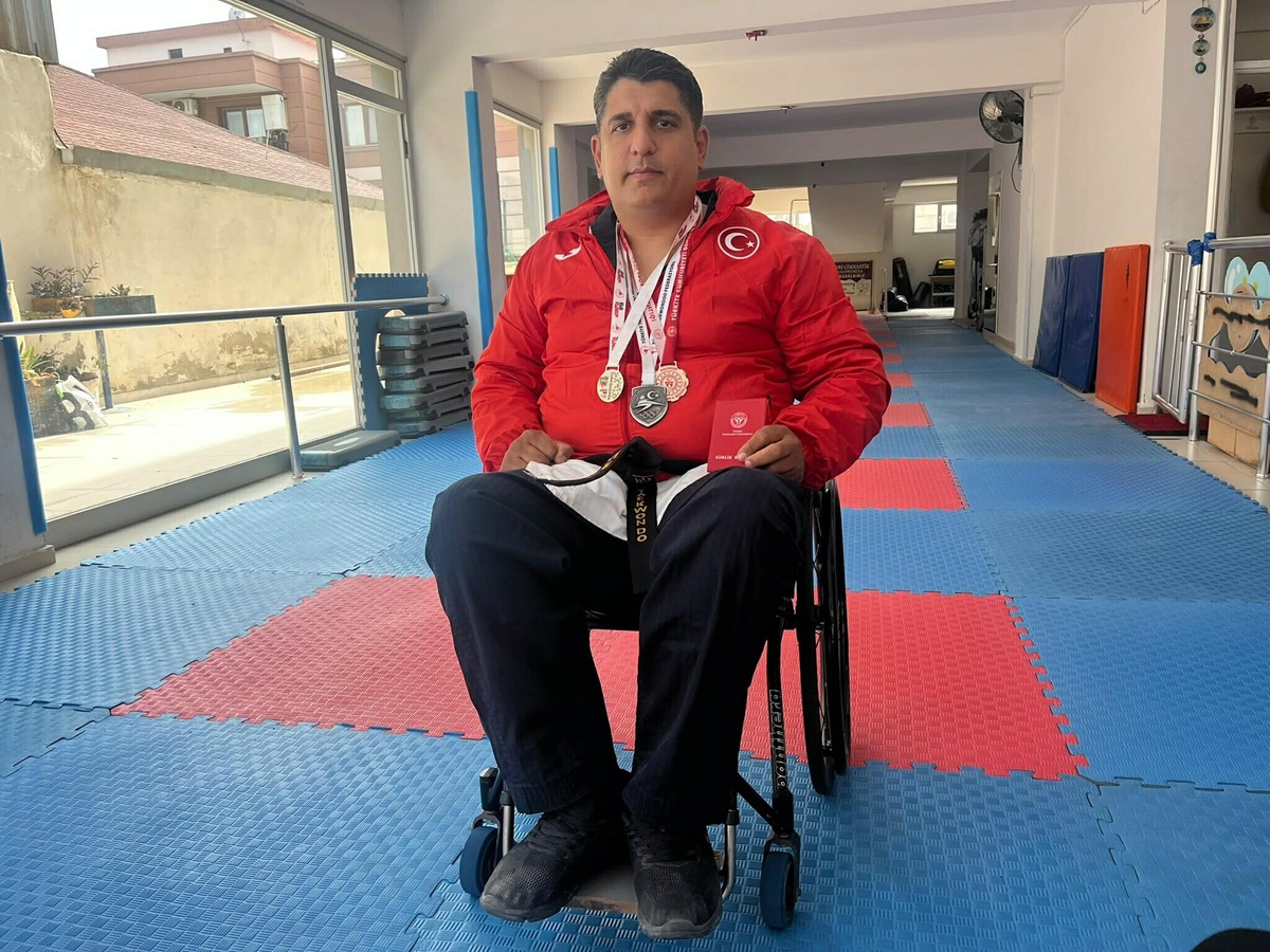 Bel kemiği kırılan Mehmet Erol Arabacı, 8 ayda para tekvandoda Türkiye ikincisi oldu
