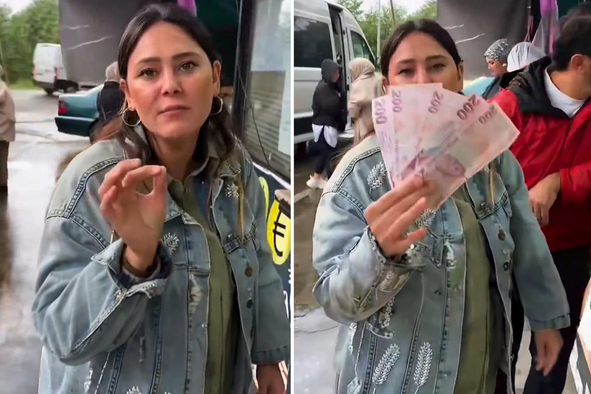Bin lirayı Gürcü parasına çeviren kadın, eline geçen parayı görünce şoke oldu