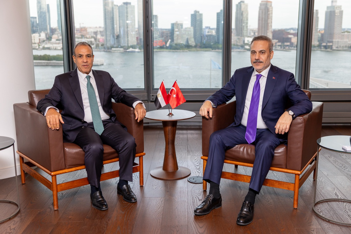 Dışişleri Bakanı Fidan, Mısırlı mevkidaşıyla New York'taki Türkevi'nde görüştü