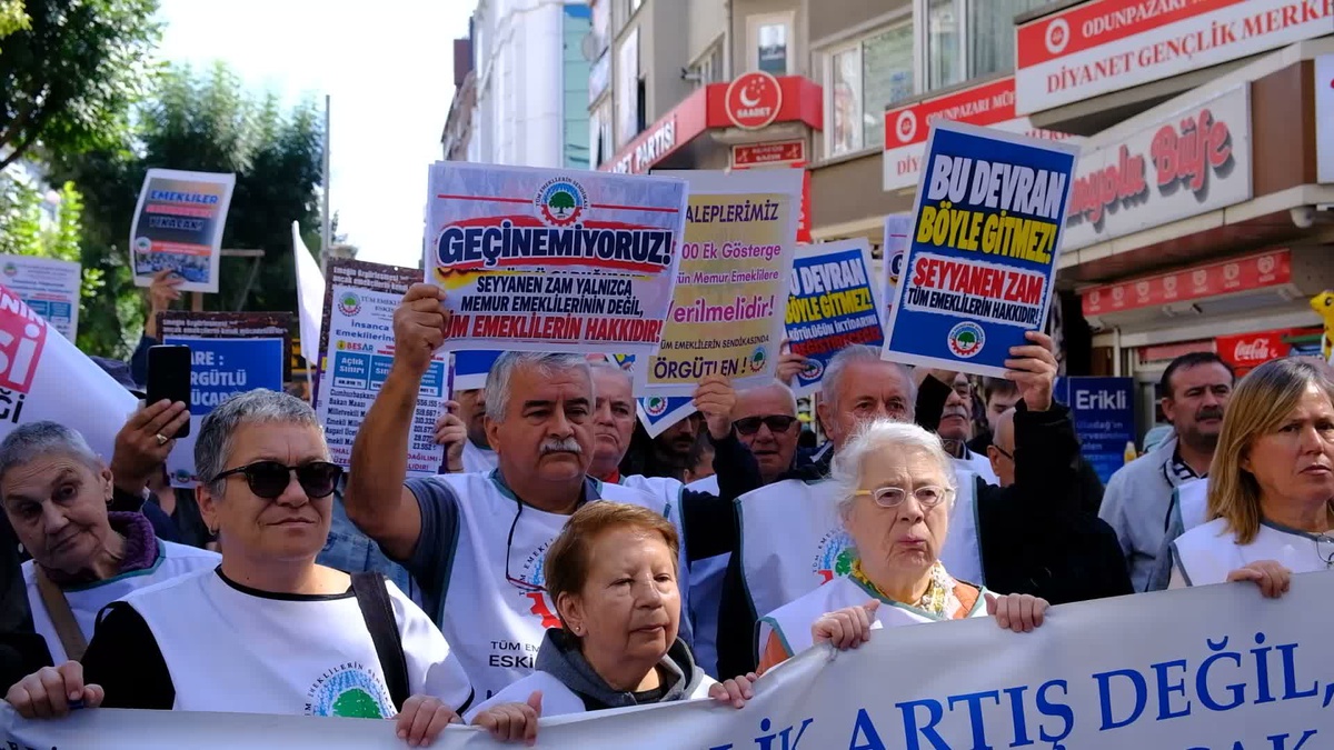 Eskişehir'de emekliler AYM'ye seslendi: Hukuksuzluğa 'dur' denmeli
