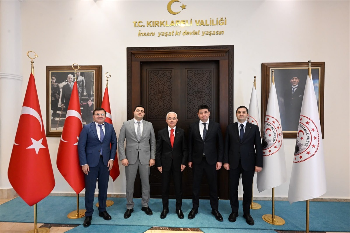 Kırklareli Valisi Turan, Azerbaycan'ın İstanbul Başkonsolosu Aliyev'i ağırladı