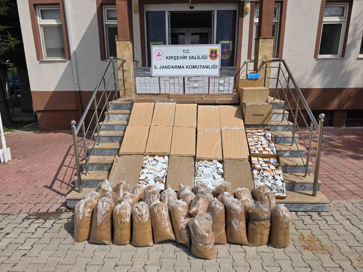 Kırşehir Kaman’da kaçak makaron operasyonunda 851 bin liralık ürün ele geçirildi