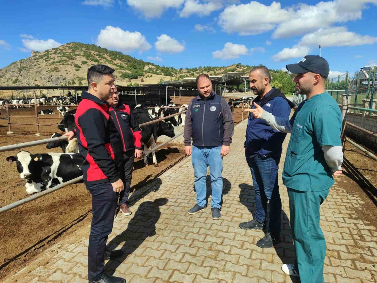 Kütahya İl Tarım ve Orman Müdürü Ertan Keleş, hastalıktan ari işletmeyi ziyaret etti