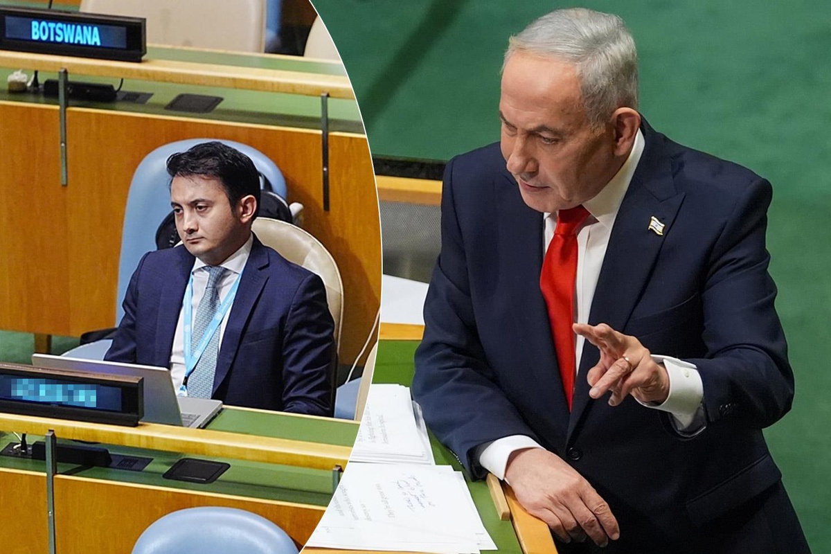 Azerbaycanlı temsilci, boş salona konuşan Netanyahu’yu sonuna kadar dinledi