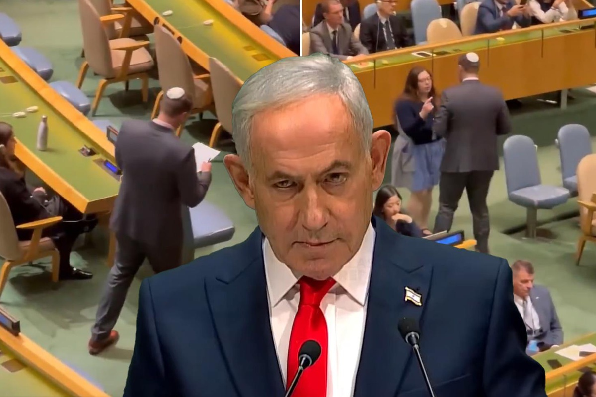 Netanyahu konuşurken salon boşaldı! İsrail heyeti isim peşine düştü