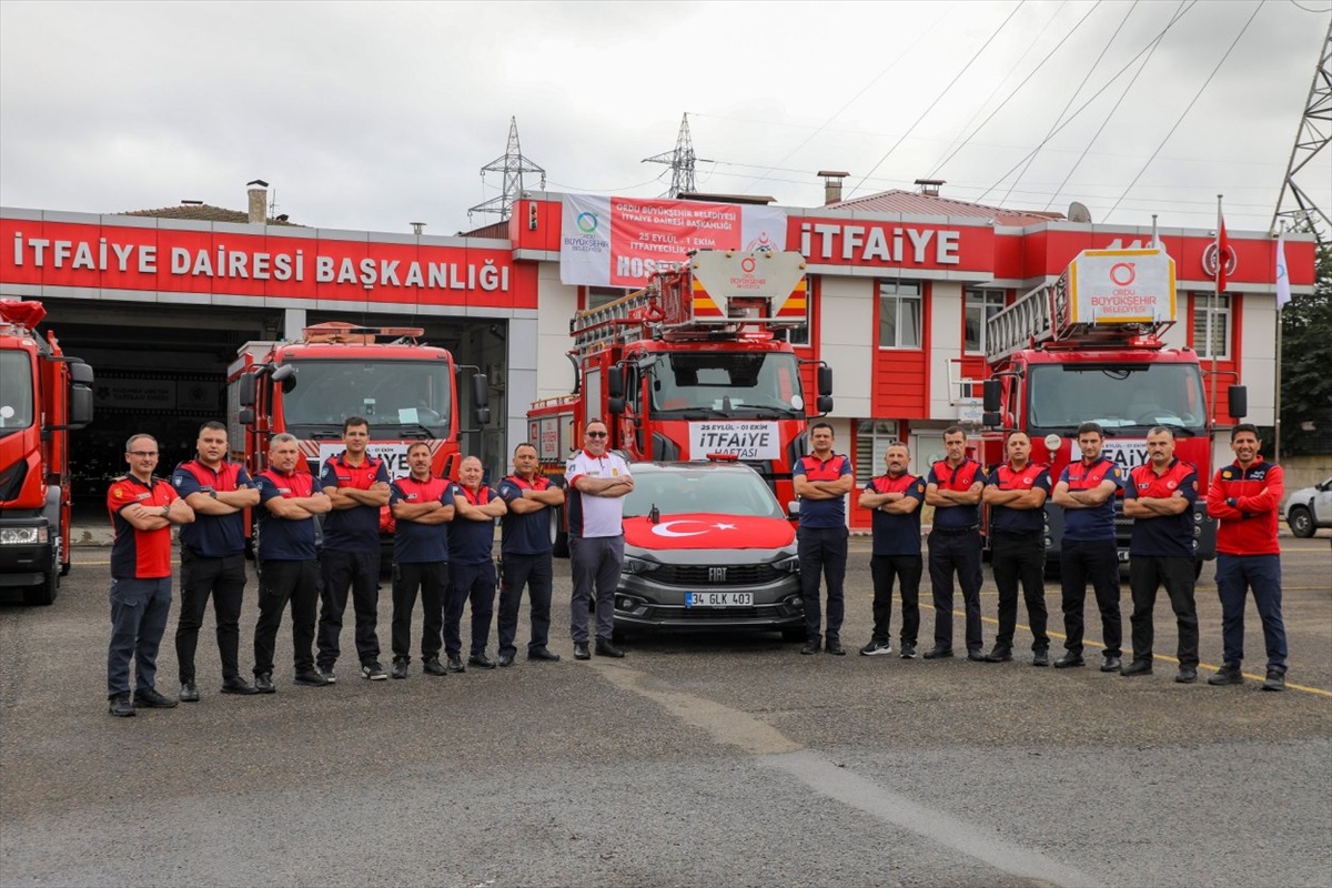 Ordu'da İtfaiyecilik Haftası'nda Altınordu, Fatsa ve Ünye'de araçlar tanıtıldı