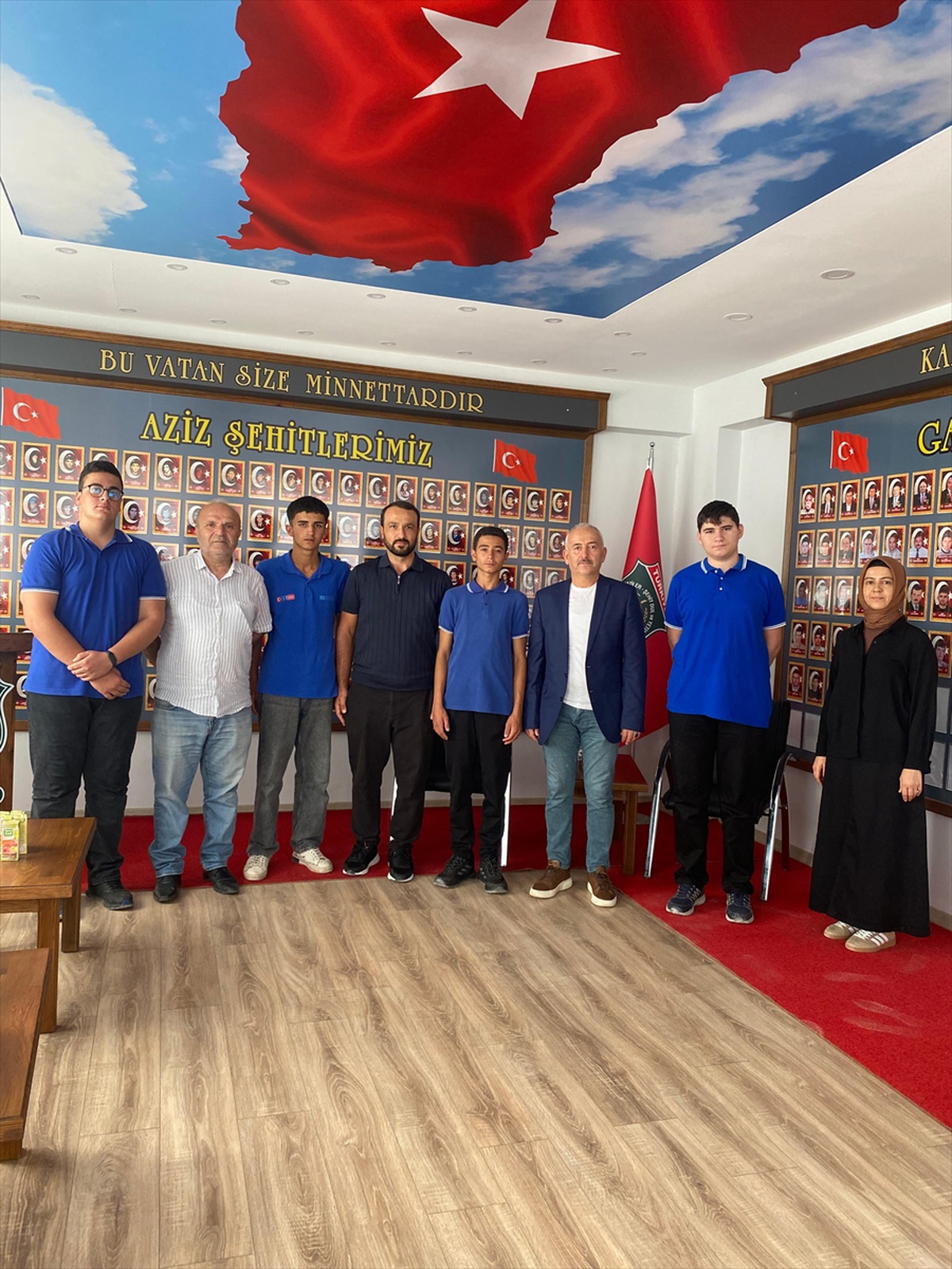 Tokat'ta lise öğrencilerden gazilere ziyaret