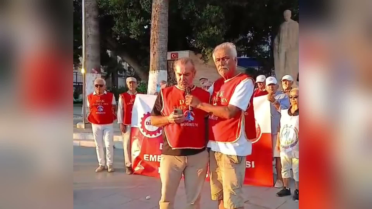 Bodrum'da emekliler seyyanen ödemenin memur emeklilerine yansıtılmasını istedi