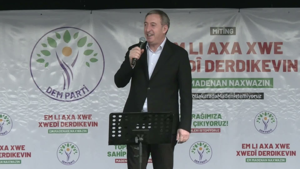 DEM Partili Bakırhan, Diyadin'de siyanürle altın aramada halkın onayı şart dedi