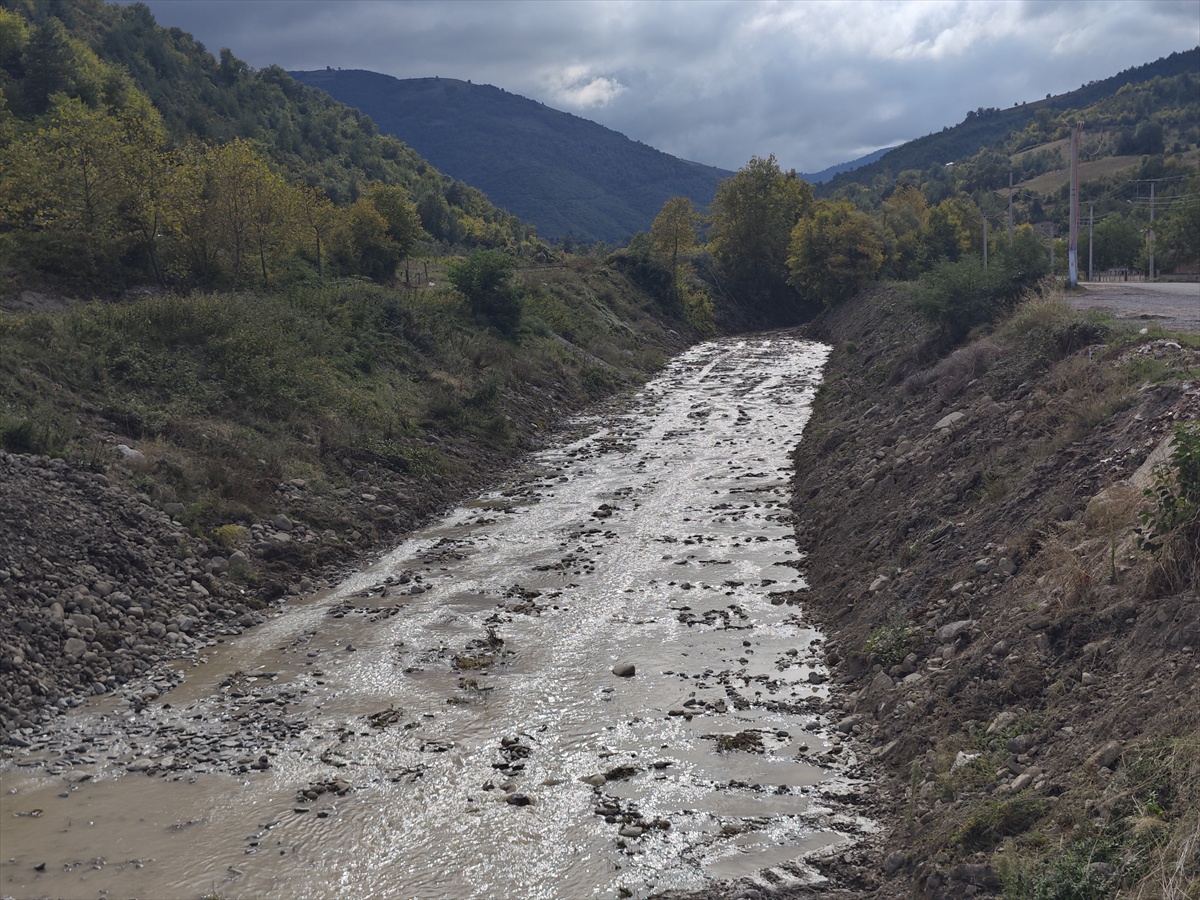 DSİ, Samsun Yakakent'te dere yataklarını taşkın riskine karşı temizliyor