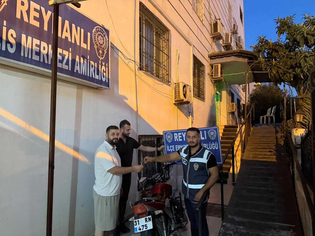 Hatay Reyhanlı'da çalınan motosiklet bulundu, 2 şüpheli gözaltına alındı