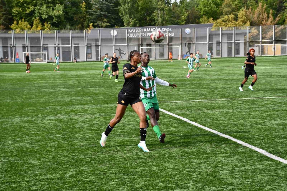 Kayseri Kadın FK, Şile Bilgidoğa'yı 7-0 yenerek 5. haftada farklı galibiyet aldı