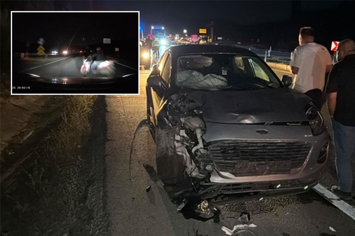 Kütahya'daki feci kaza kamerada! Çarpışma anı saniye saniye kaydedildi
