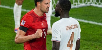 Maça damga vuran anlar! Merih Demiral kendisini zor tuttu