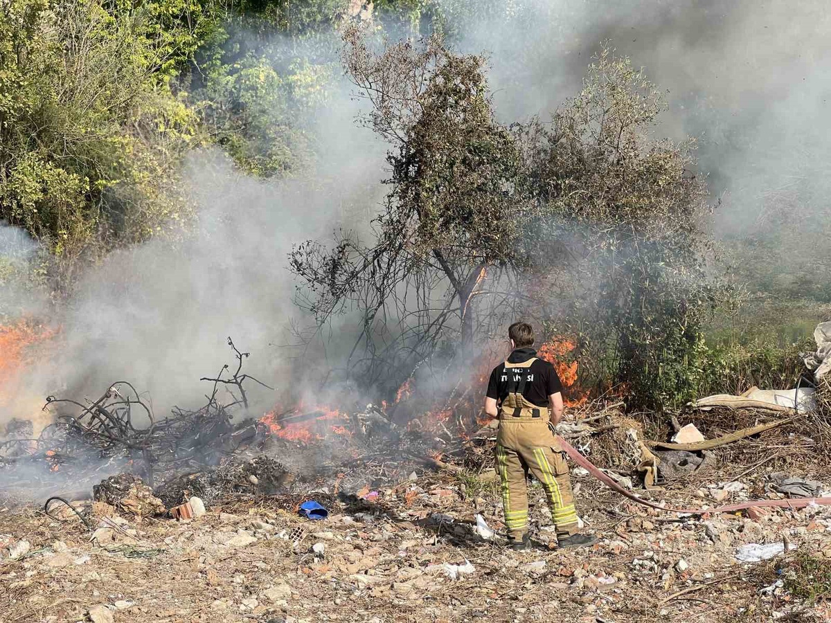 Mudanya'da Yunus Timleri orman yangınını büyümeden önledi