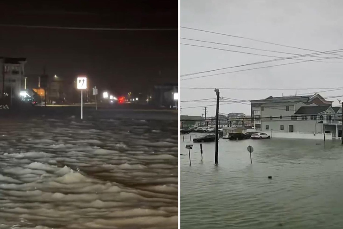 New Jersey'de sel yolları ve evleri vurdu, 70 binden fazla hane elektriksiz kaldı