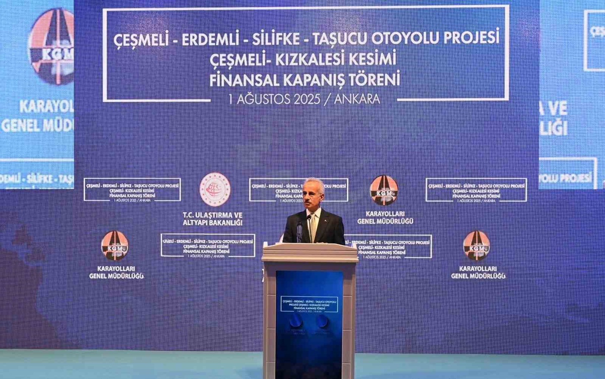 Bakan Uraloğlu, Çeşmeli-Kızkalesi Otoyolu'nda yüzde 98 gerçekleşme olduğunu açıkladı