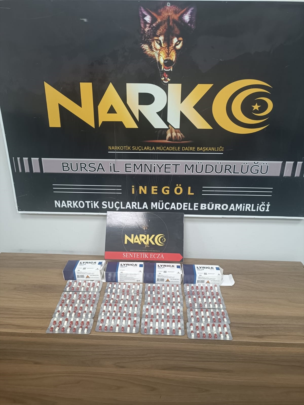 Bursa İnegöl'de 224 sentetik ecza ele geçirilen operasyonda şüpheli tutuklandı
