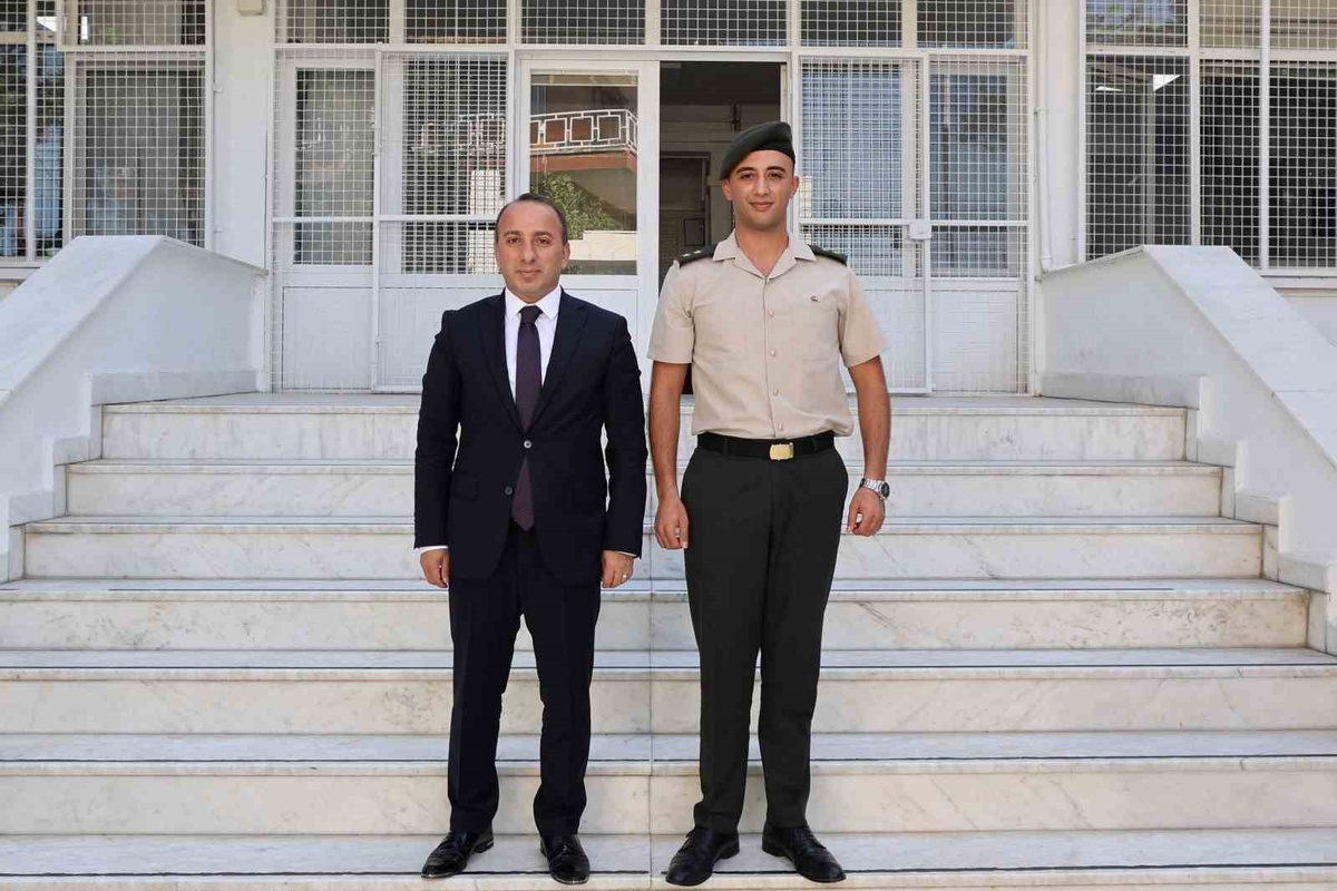 Çine Kaymakamı Ali Erdoğan, Askerlik Şubesi Başkanı Çınar'a başarılar diledi